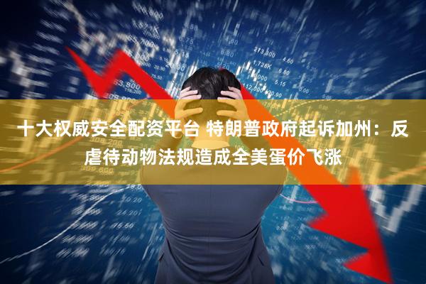 十大权威安全配资平台 特朗普政府起诉加州：反虐待动物法规造成全美蛋价飞涨