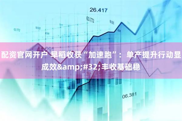 配资官网开户 早稻收获“加速跑”：单产提升行动显成效&#32;丰收基础稳
